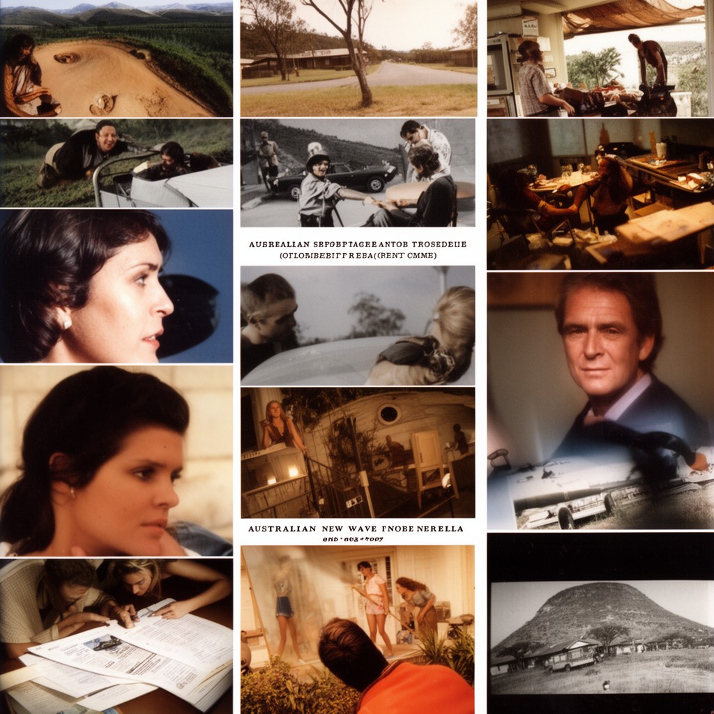 AI-generated illustration of Australian New Wave cinema