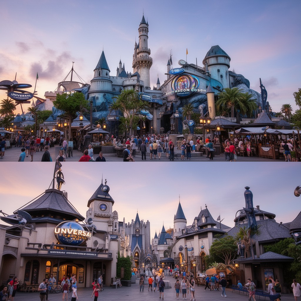AI-generated illustration of Universal Destinations & Experiences
