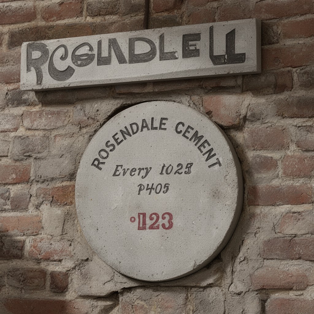 AI-generated illustration of Rosendale cement