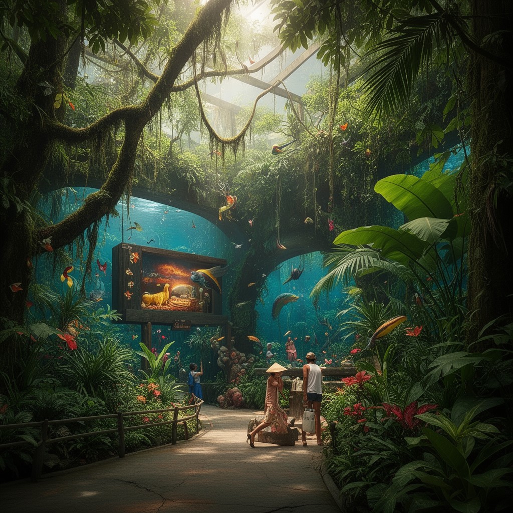 AI-generated illustration of Ecuador Rain Forest