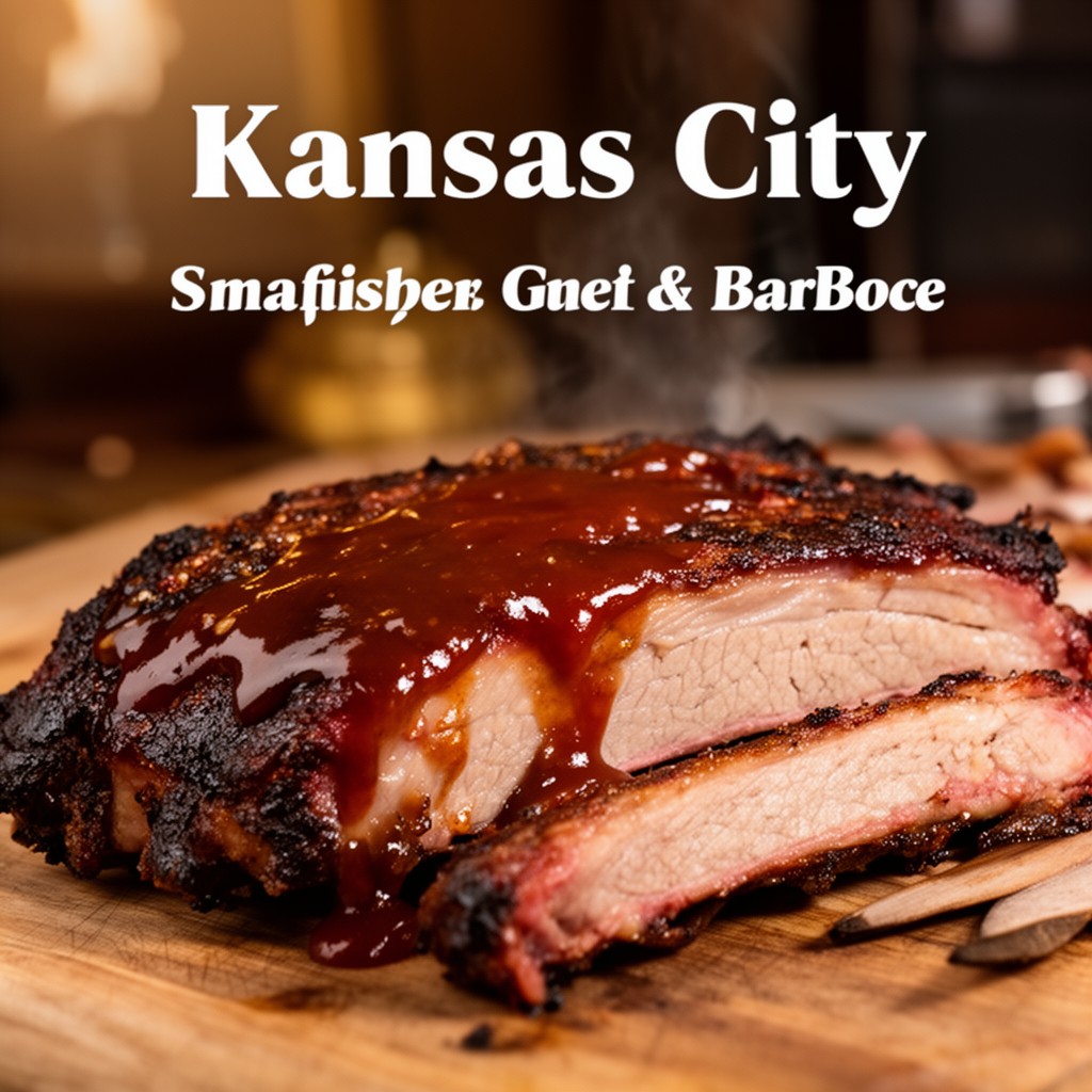 AI-generated illustration of Kansas City–style barbecue