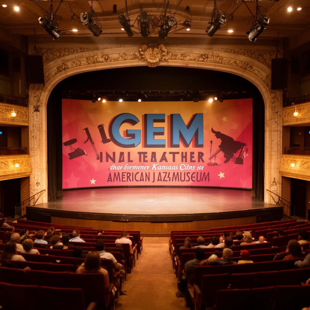 AI-generated illustration of Gem Theater performance space