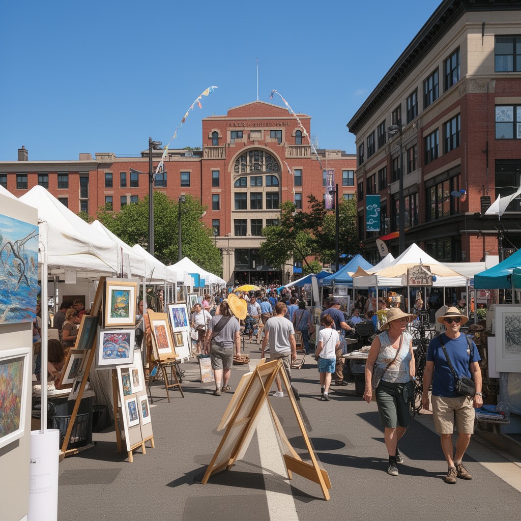 AI-generated illustration of Plaza Art Fair