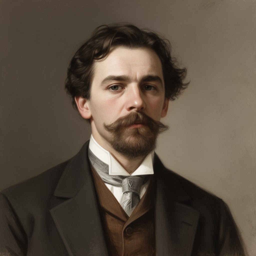 AI-generated illustration of Charles Louis Ferdinand Dutert