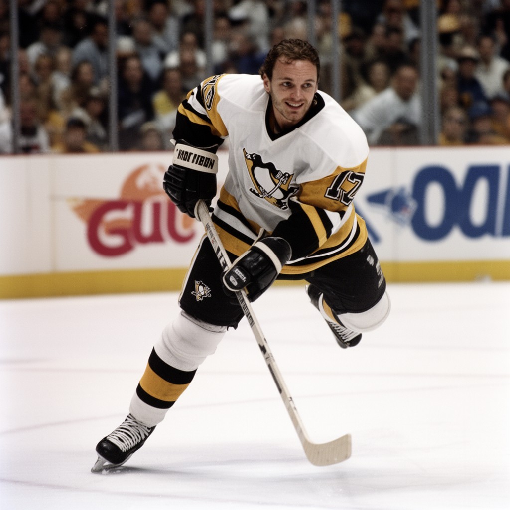 AI-generated illustration of Mario Lemieux