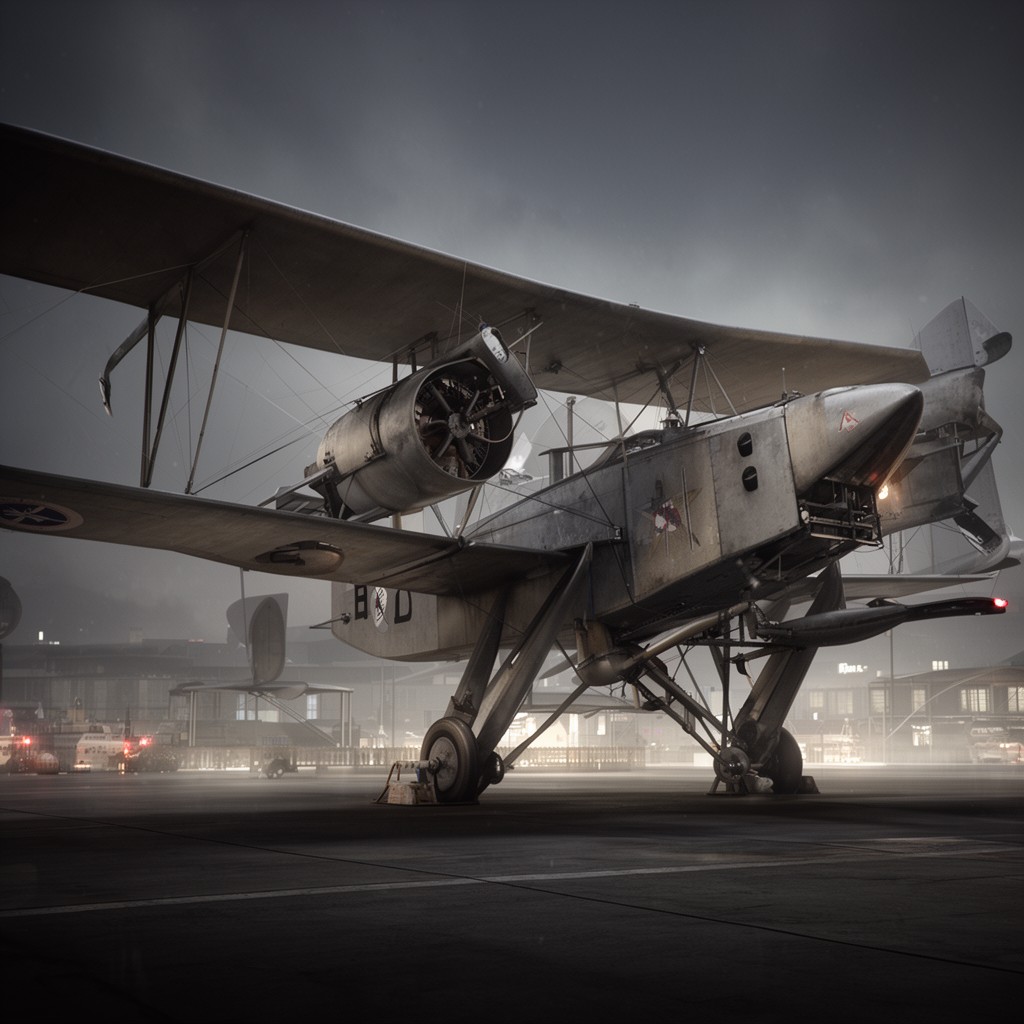AI-generated illustration of Handley Page O/400