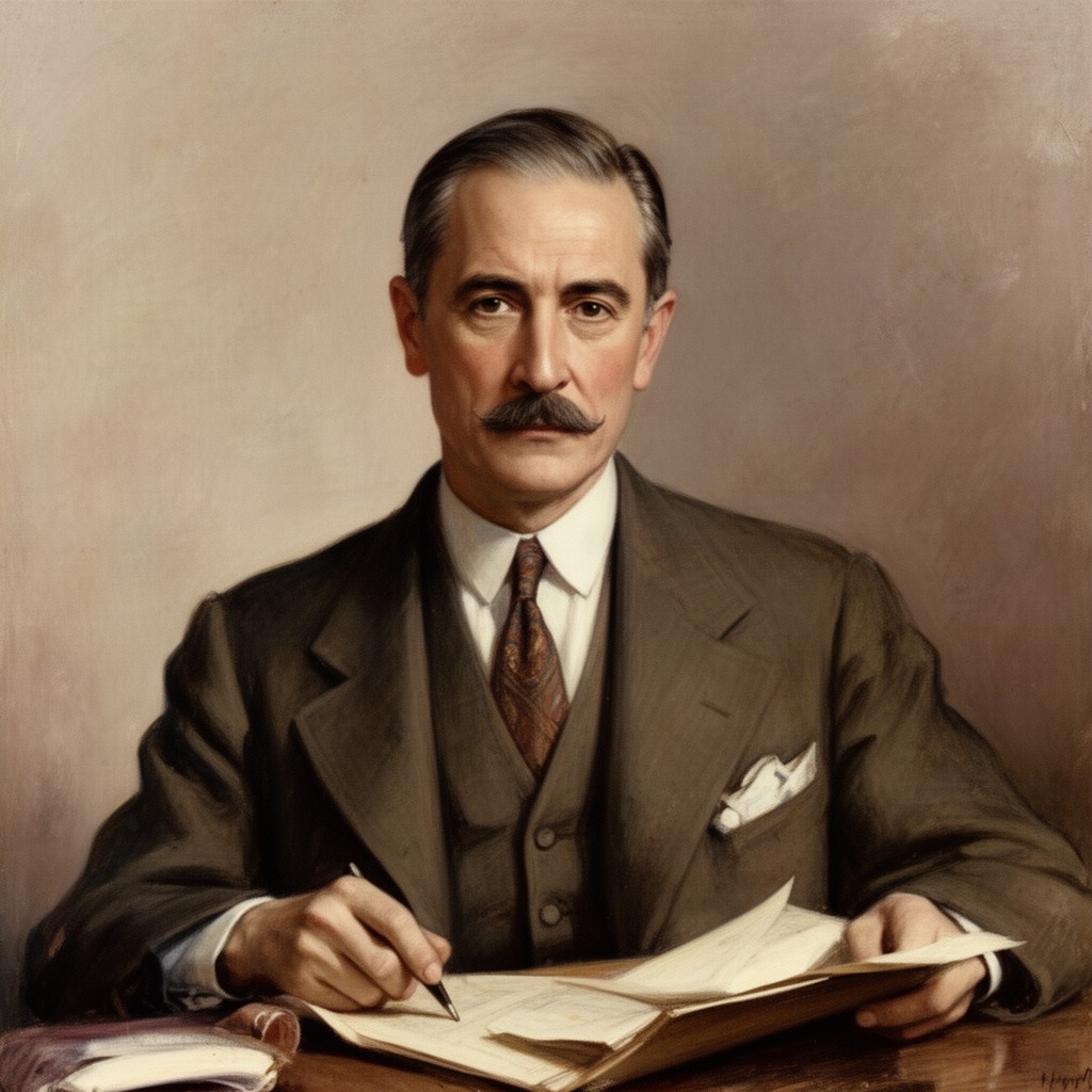 AI-generated illustration of Manuel Azaña