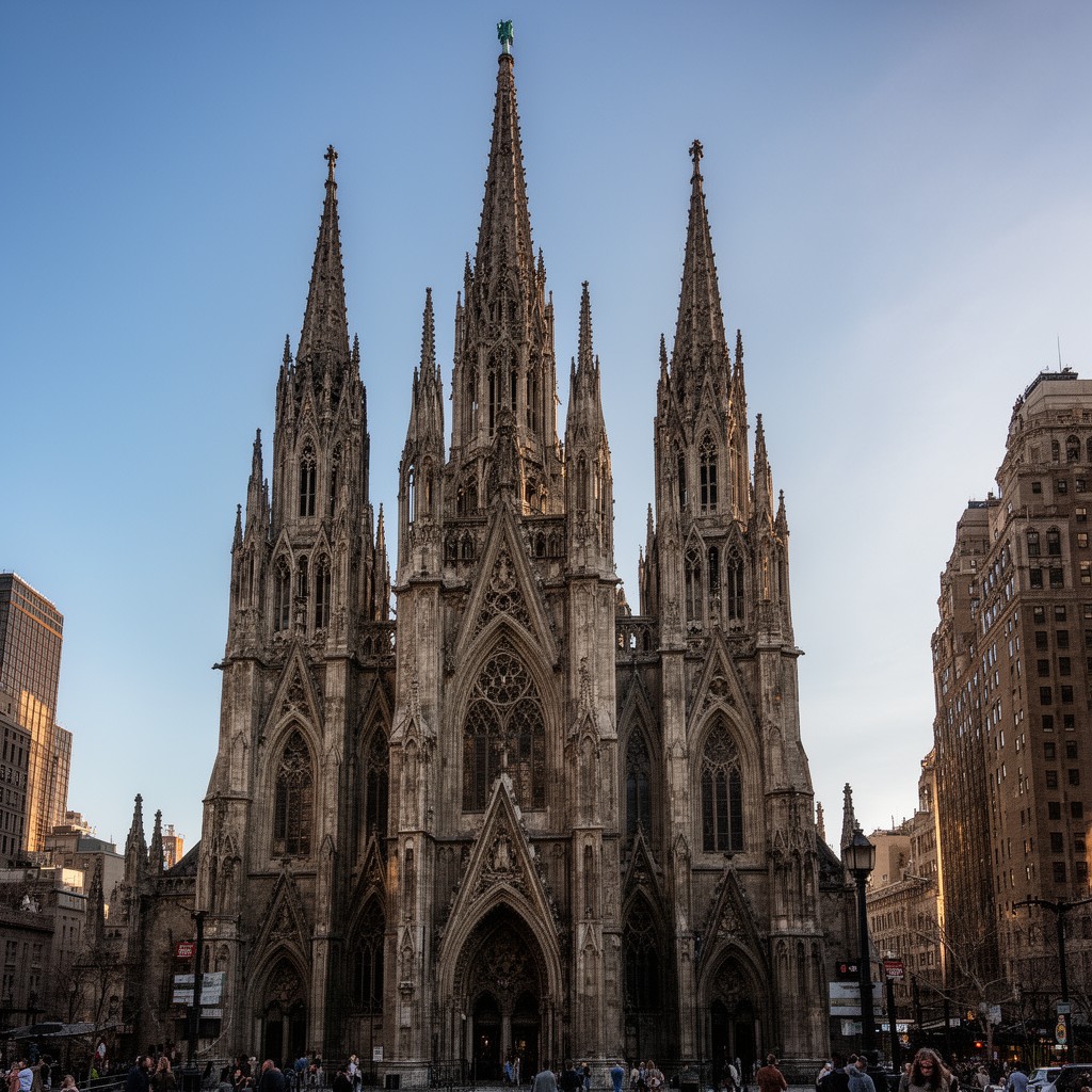 AI-generated illustration of St. Patrick’s Cathedral