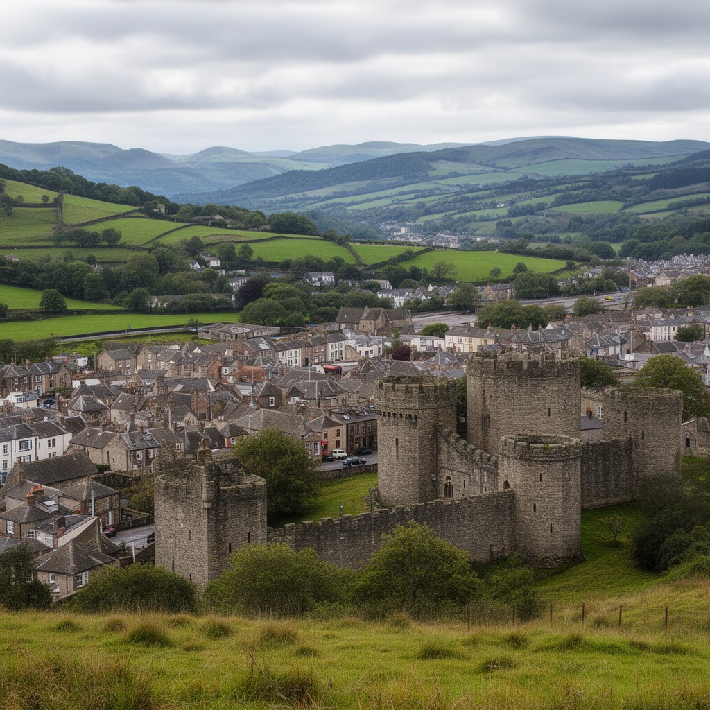AI-generated illustration of Caerphilly County Borough