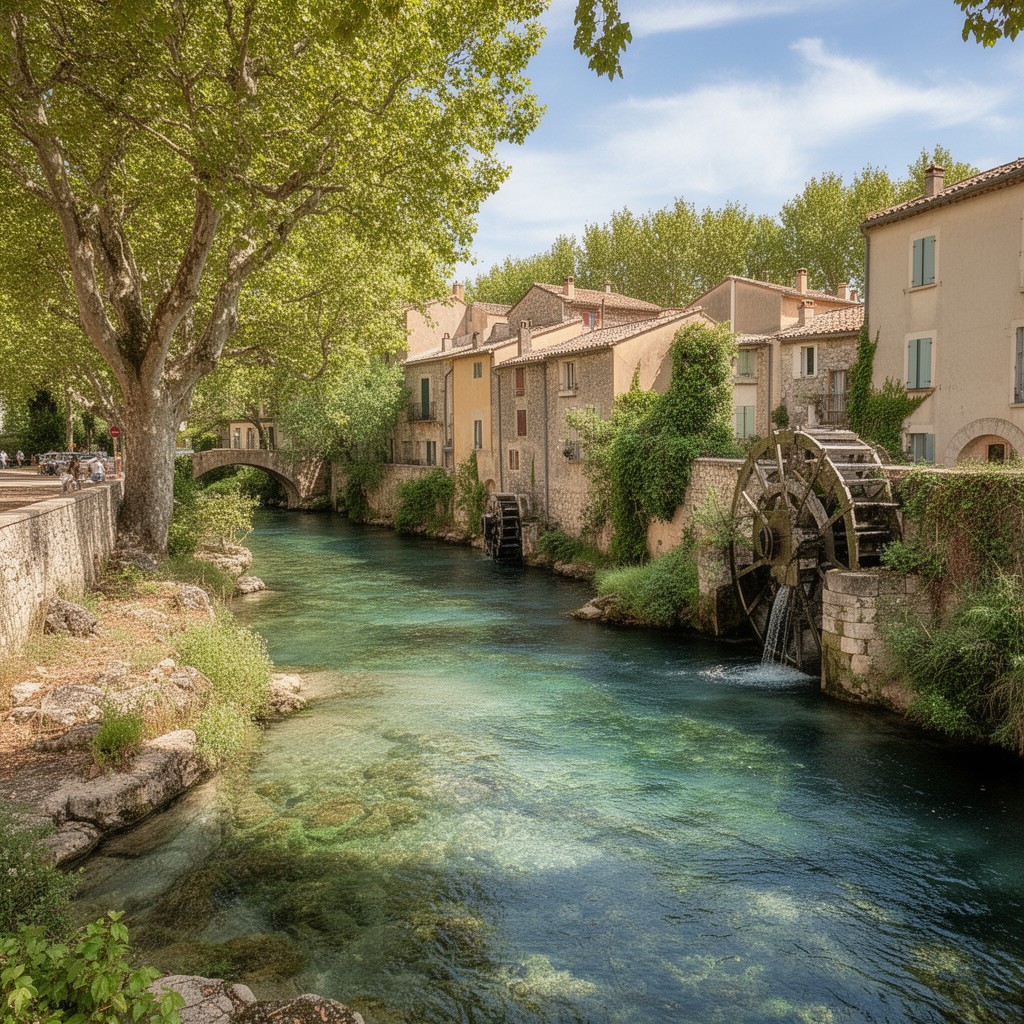AI-generated illustration of Sorgue River