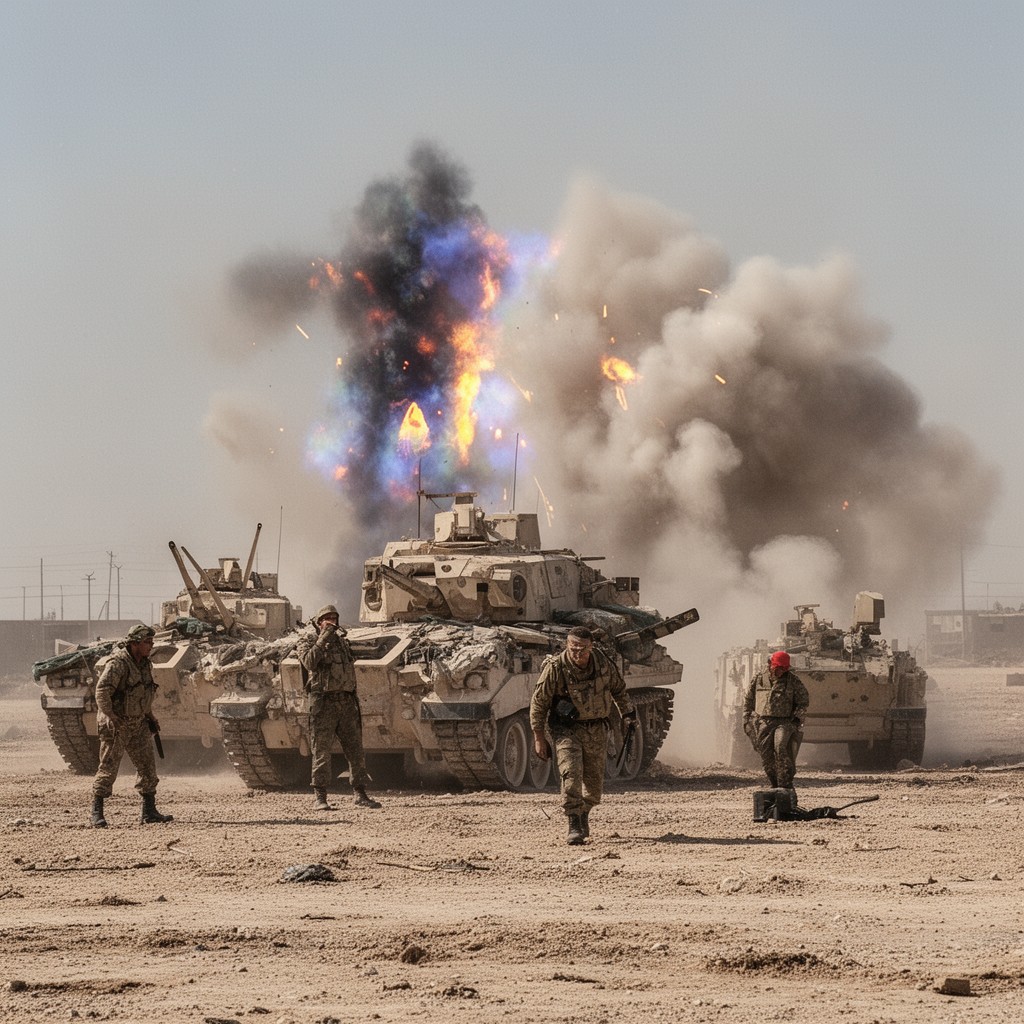 AI-generated illustration of Gulf War