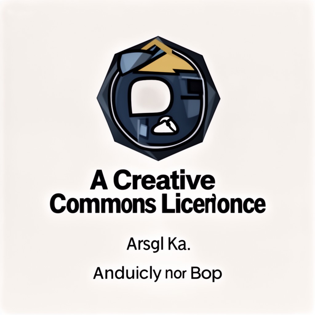 AI-generated illustration of Creative Commons license