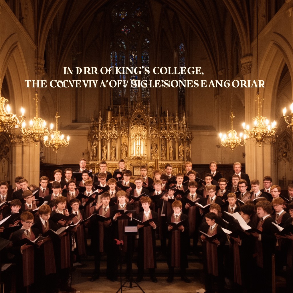 AI-generated illustration of Choir of King's College, Cambridge