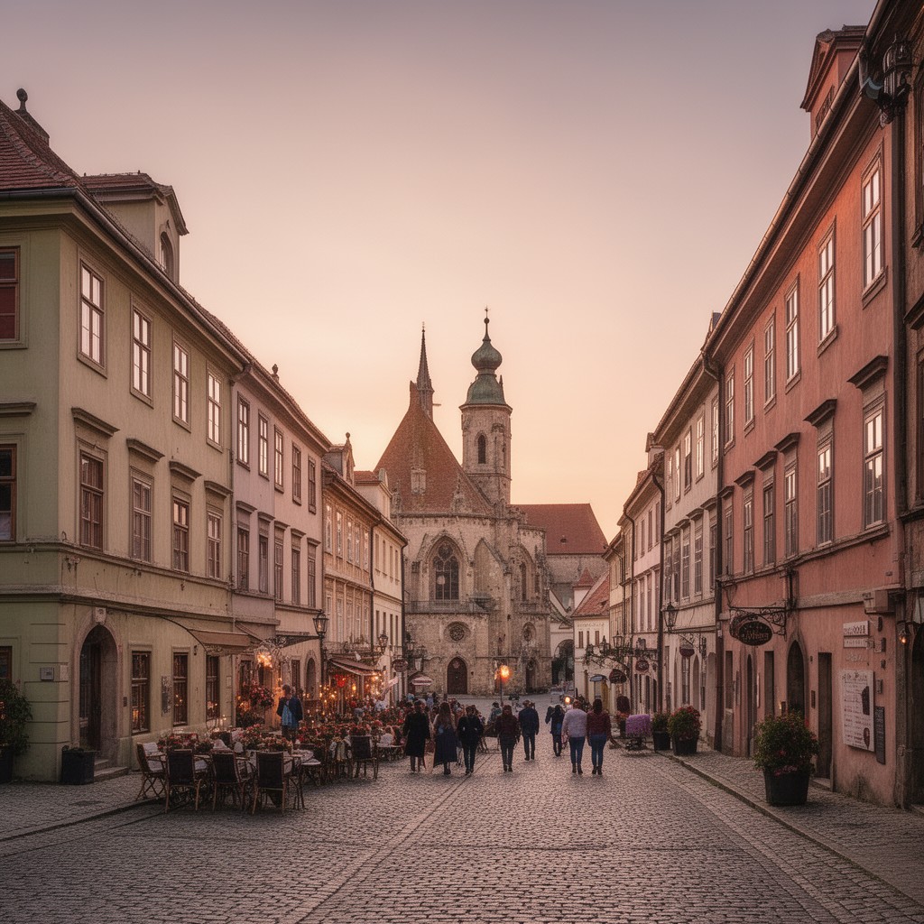 AI-generated illustration of Old Town (historic city center)