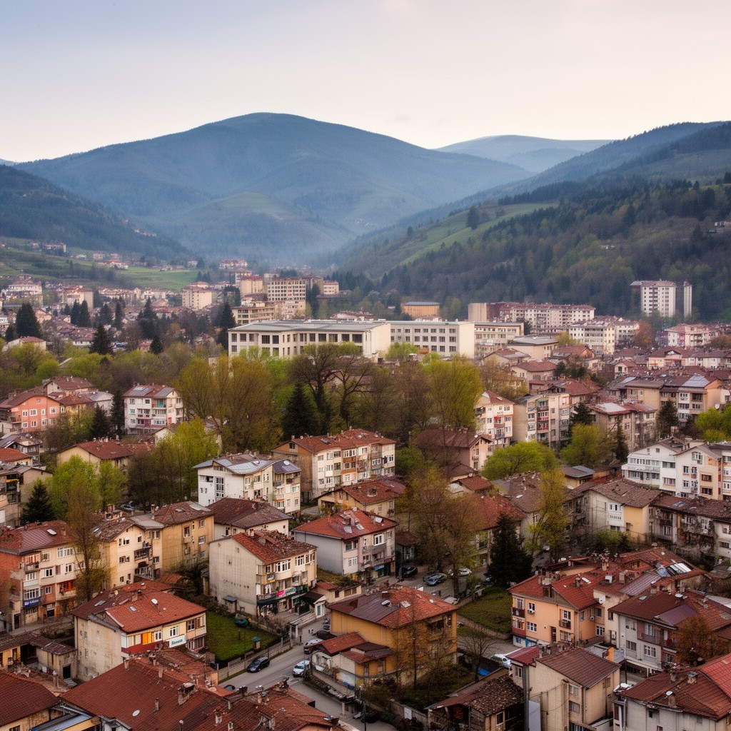 AI-generated illustration of Blagoevgrad