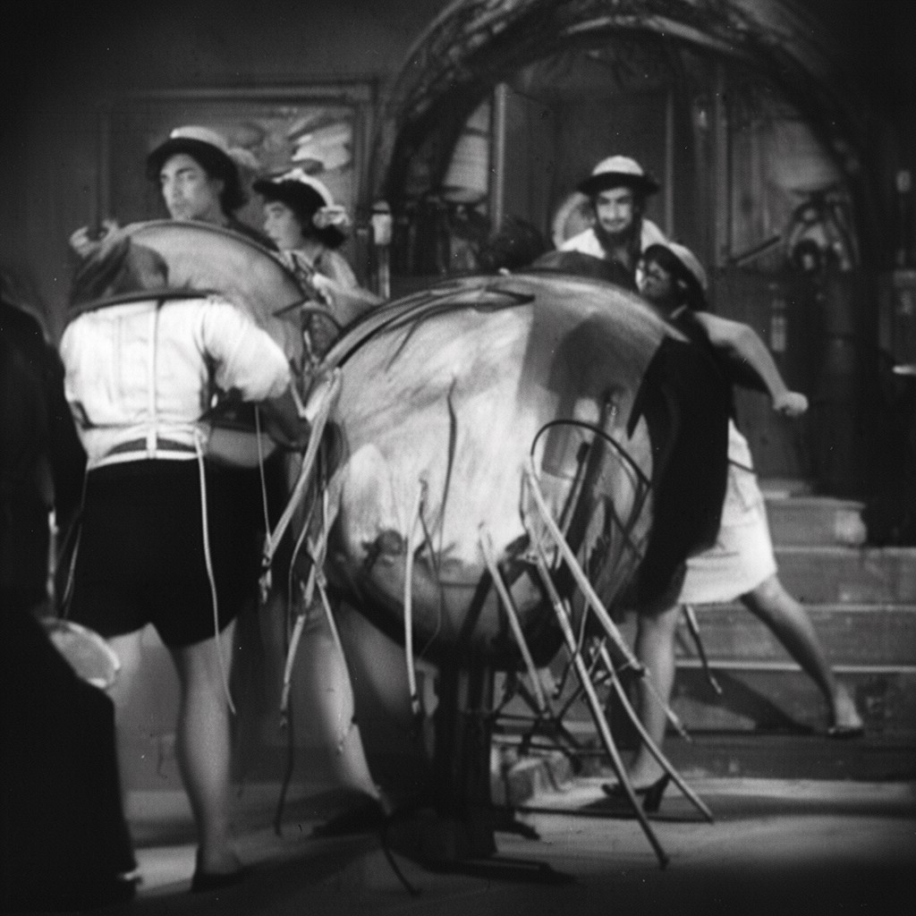 AI-generated illustration of The Ten Commandments (1923 film)