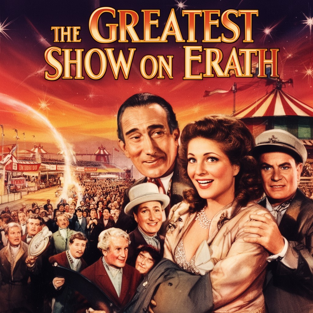 AI-generated illustration of The Greatest Show on Earth (1952 film)