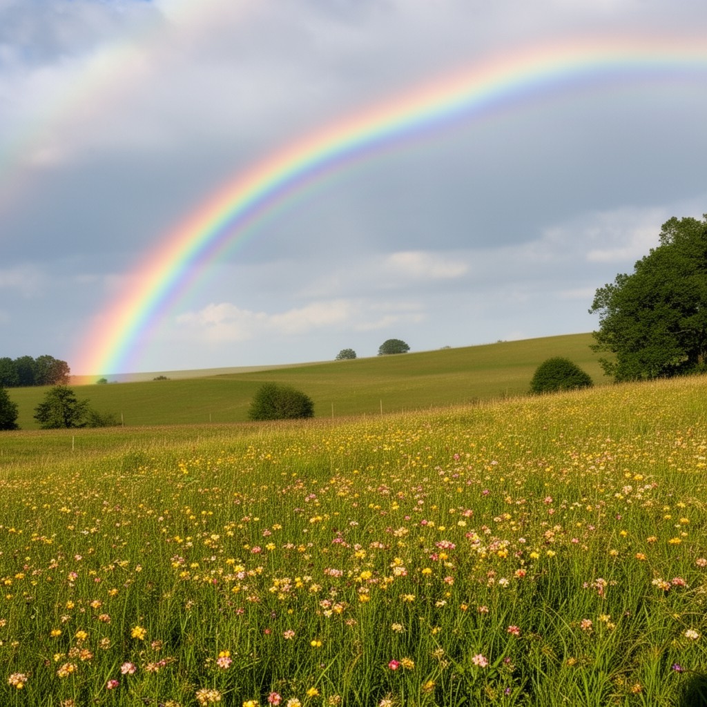AI-generated illustration of Over the Rainbow
