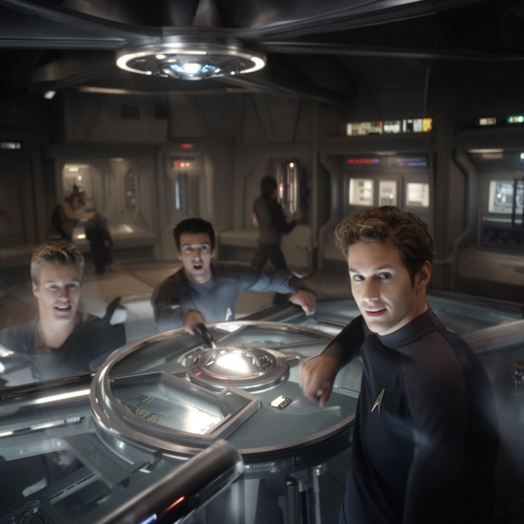 AI-generated illustration of Star Trek (2009 film)