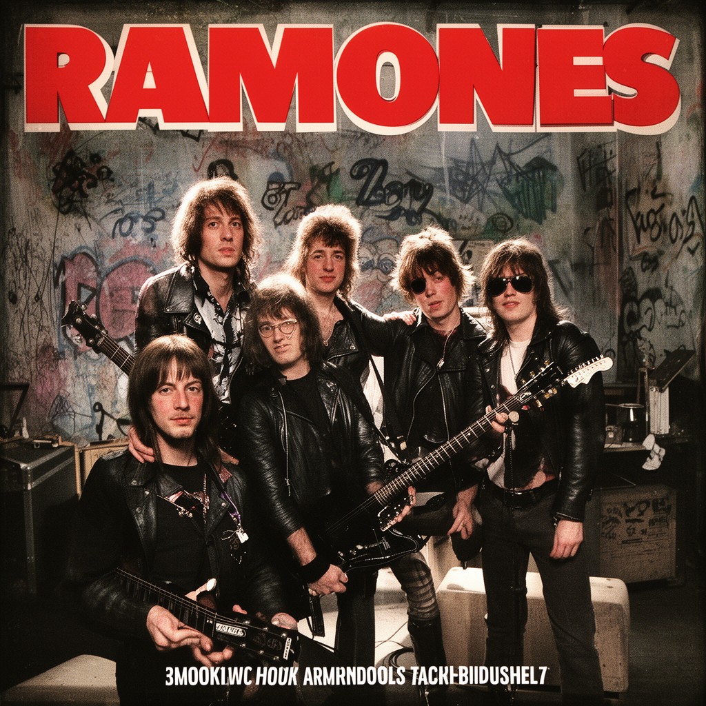 AI-generated illustration of Ramones