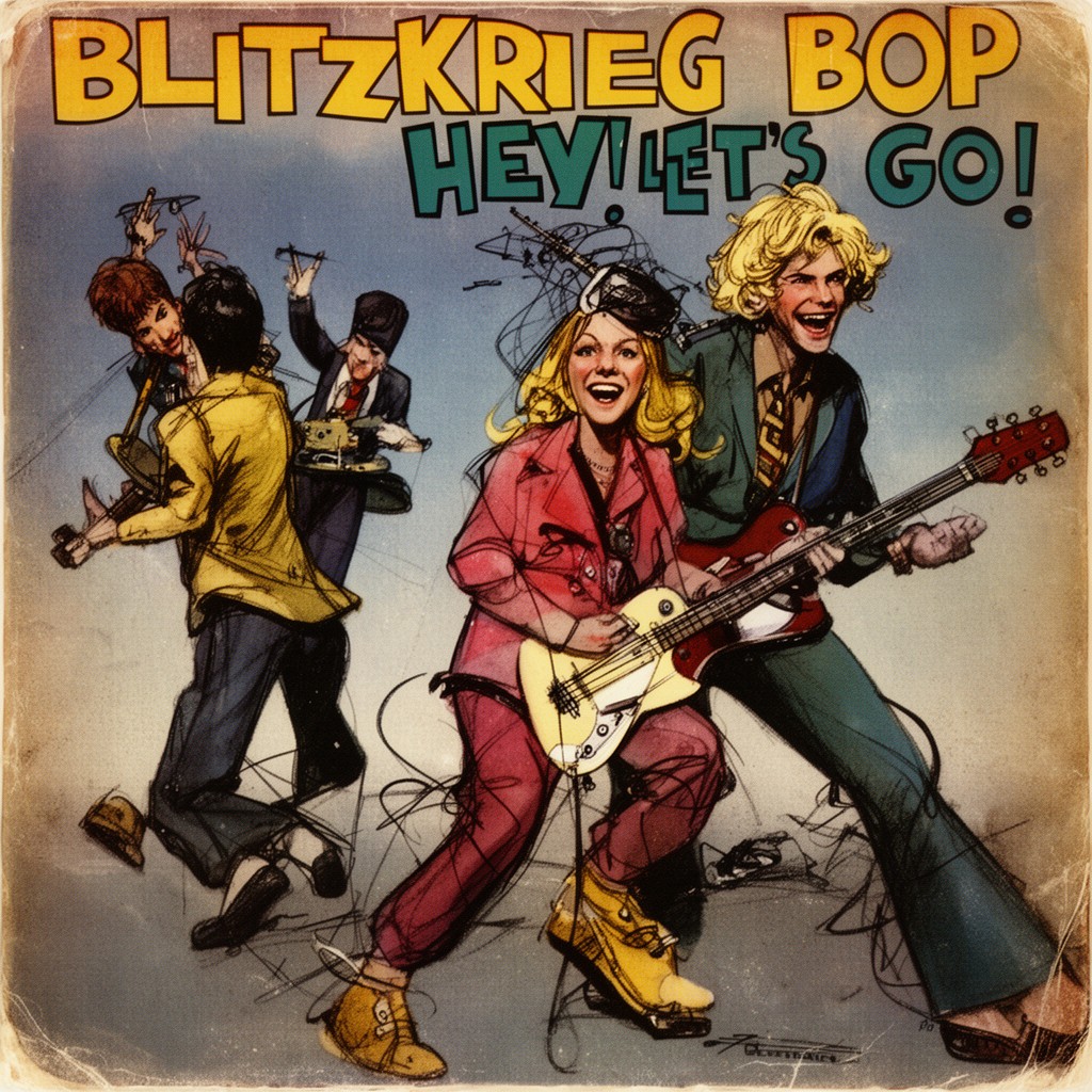 AI-generated illustration of Blitzkrieg Bop