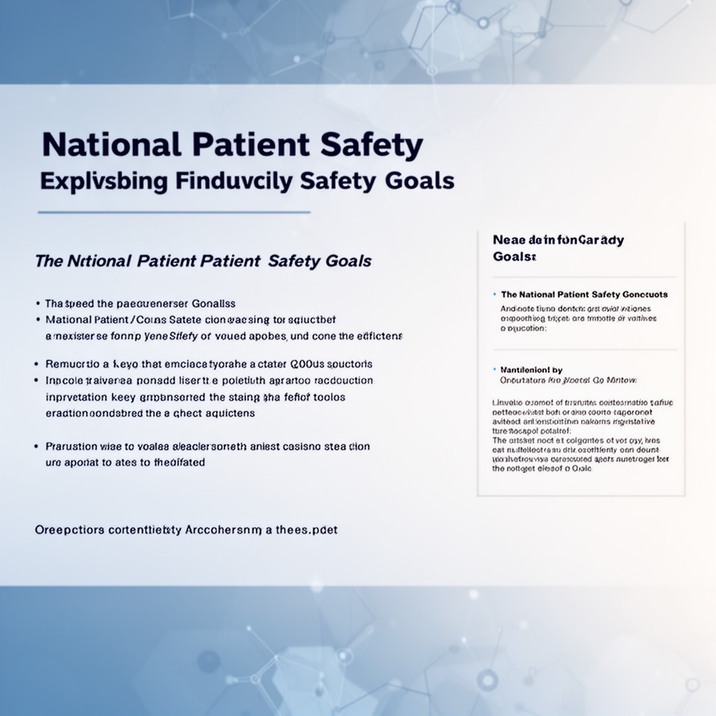 AI-generated illustration of National Patient Safety Goals