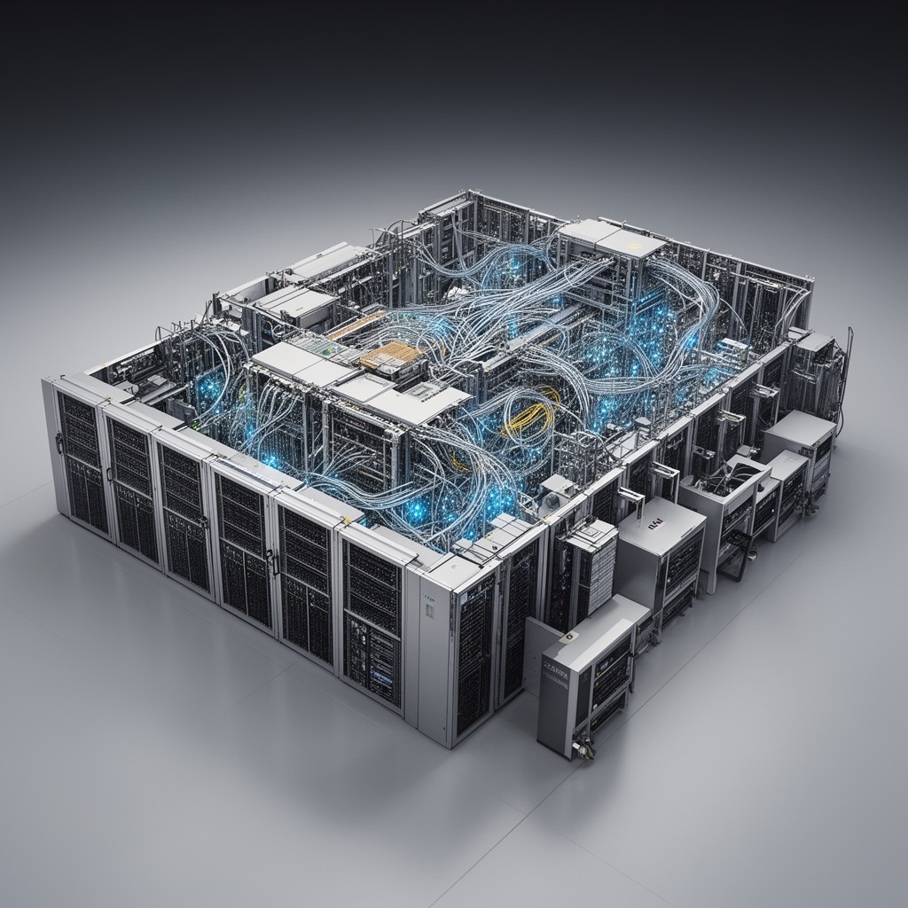 AI-generated illustration of SGI Altix ICE architecture