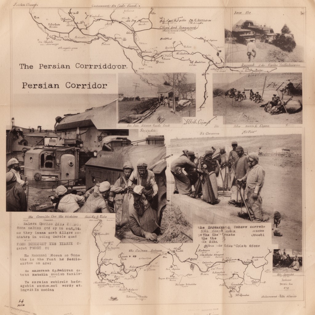 AI-generated illustration of Persian Corridor