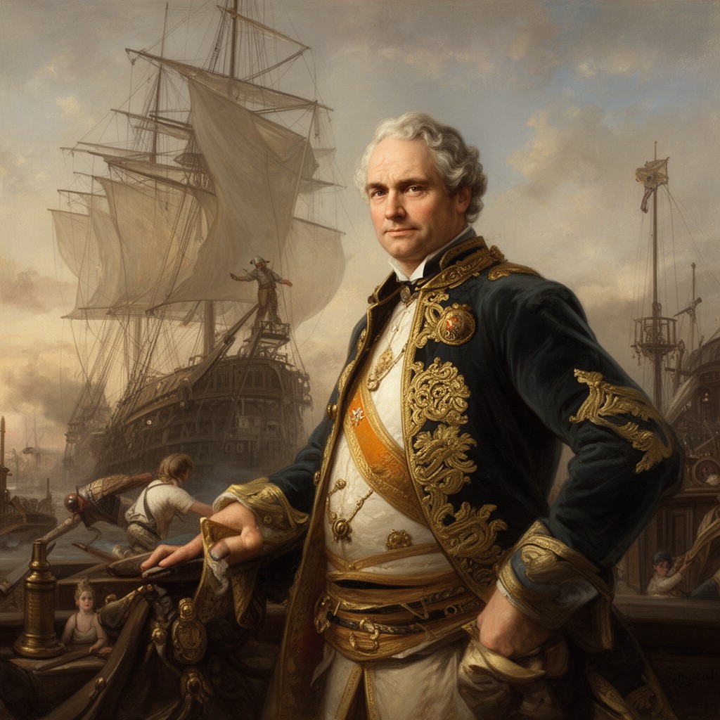 AI-generated illustration of Lord High Admiral of England