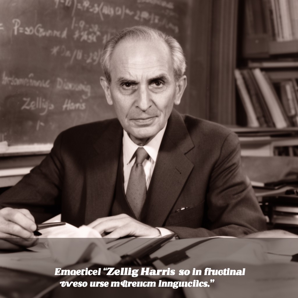 AI-generated illustration of Zellig Harris
