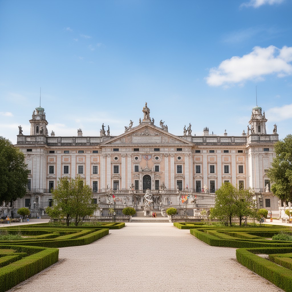 AI-generated illustration of Royal Palace of La Granja de San Ildefonso