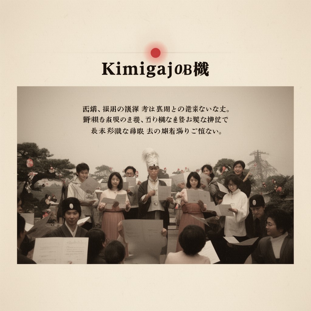 AI-generated illustration of Kimigayo