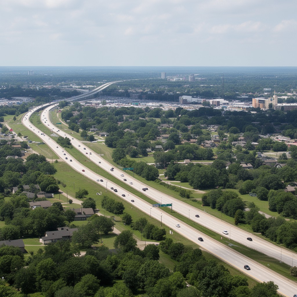 AI-generated illustration of Interstate 435