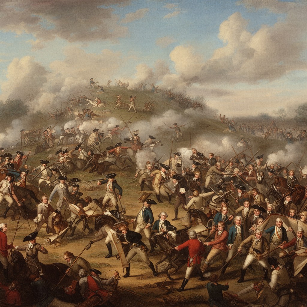 AI-generated illustration of Battle of Brandywine