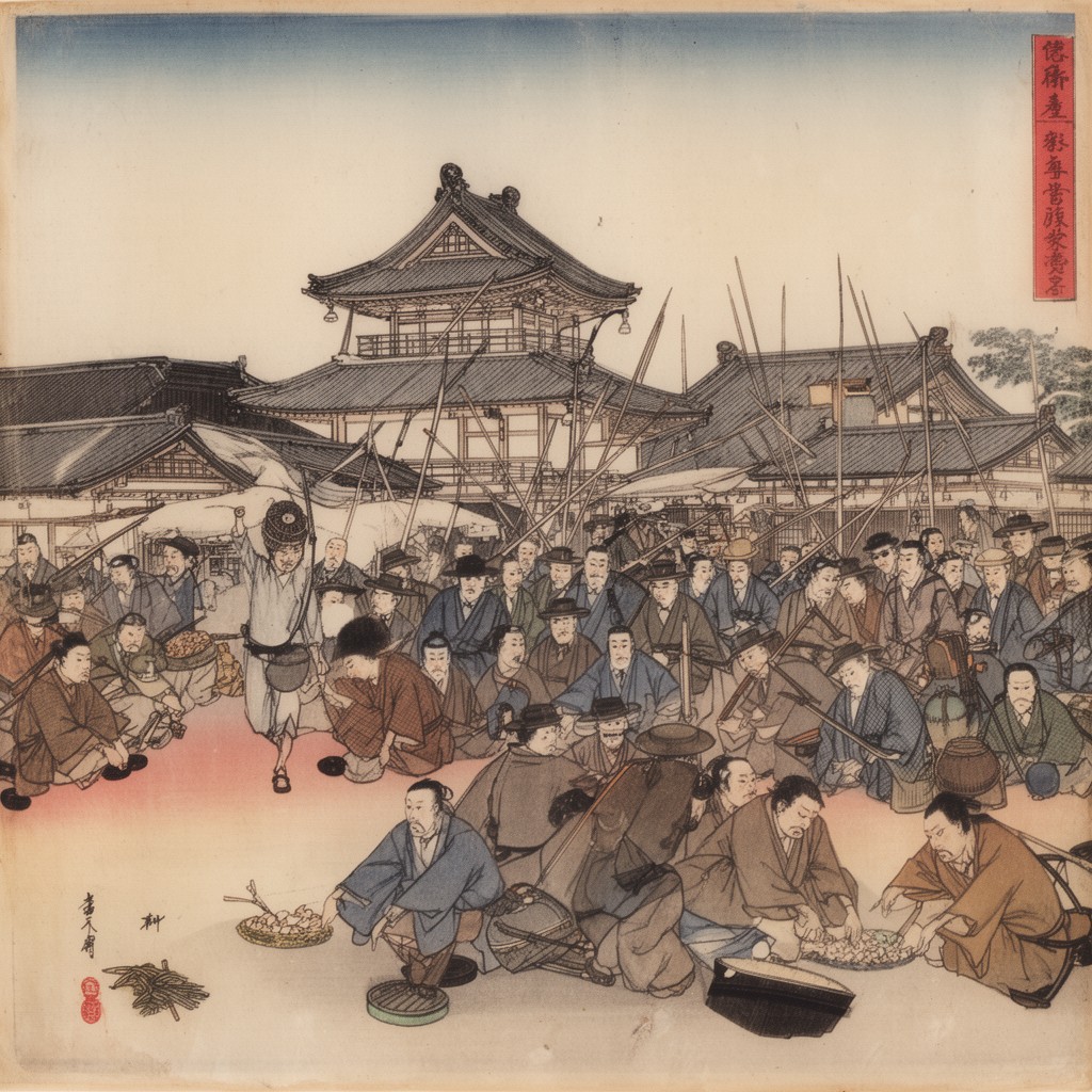 AI-generated illustration of Meiji era