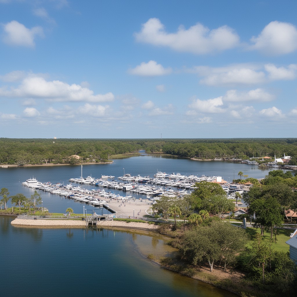 AI-generated illustration of Bay Lake, Florida