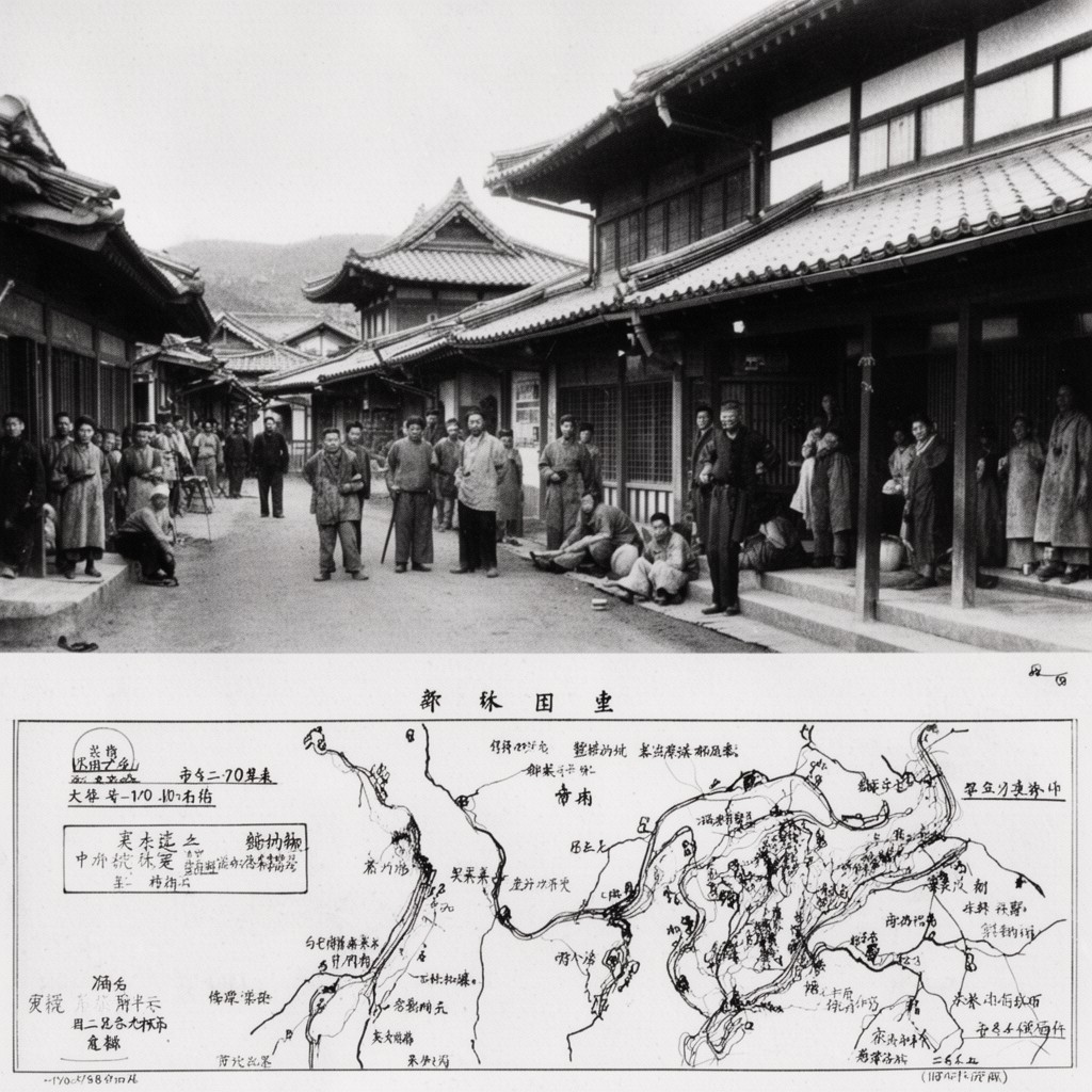 AI-generated illustration of Korea under Japanese rule