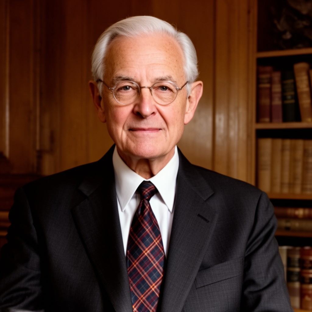 AI-generated illustration of Warren E. Burger