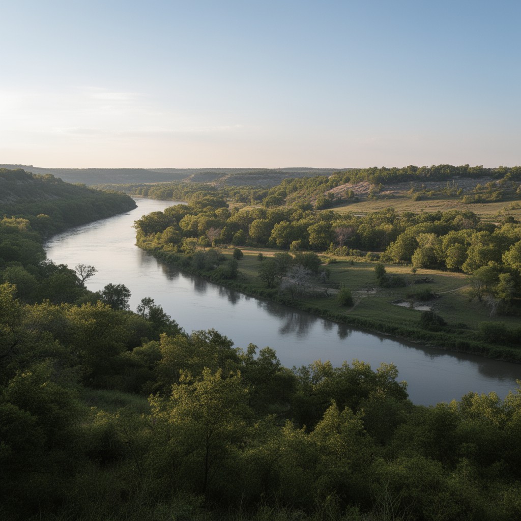 AI-generated illustration of Missouri River
