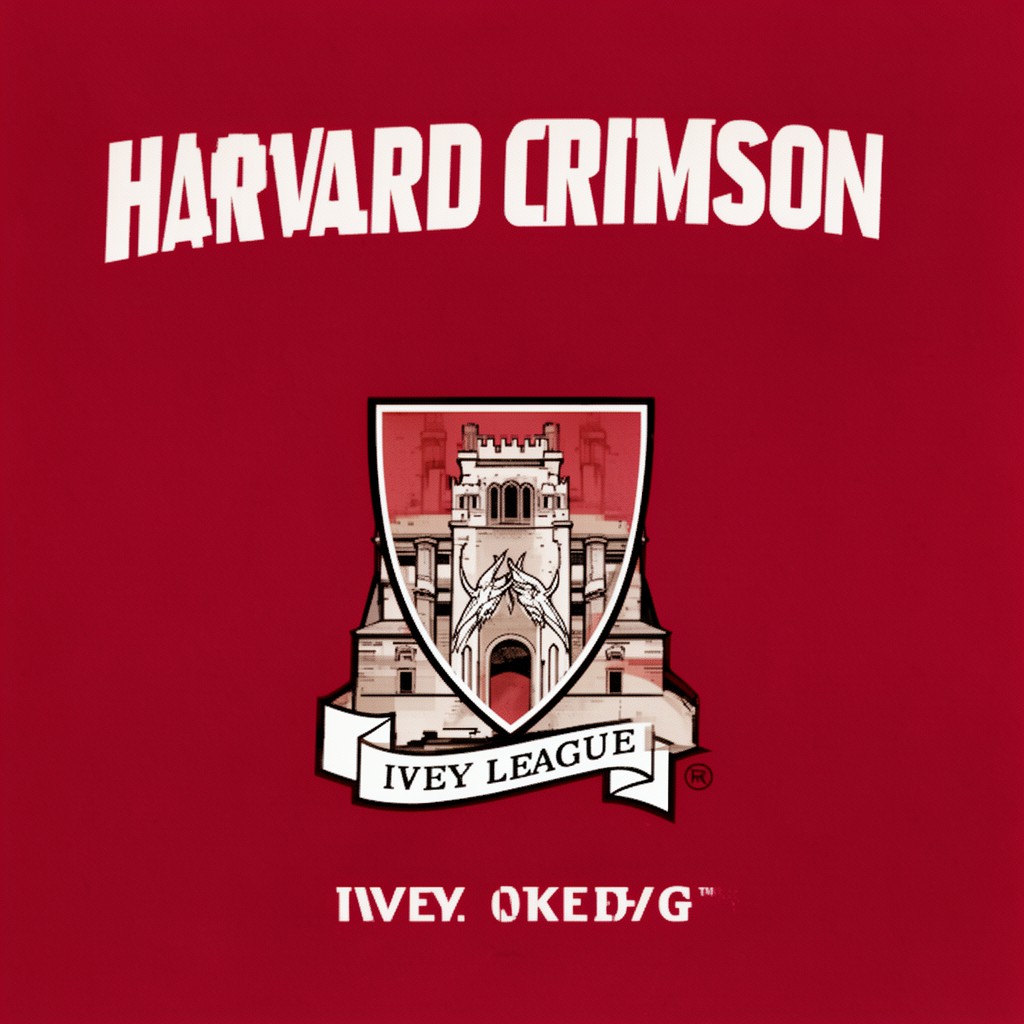 AI-generated illustration of Harvard Crimson