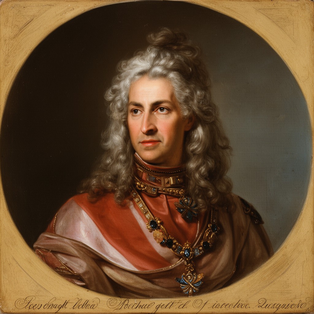 AI-generated illustration of Frederick William I of Prussia