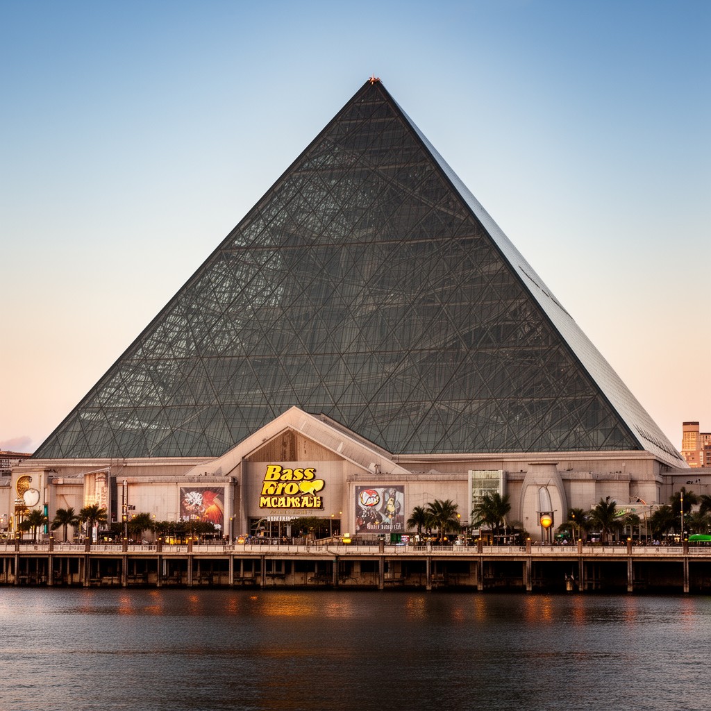 AI-generated illustration of Memphis Pyramid