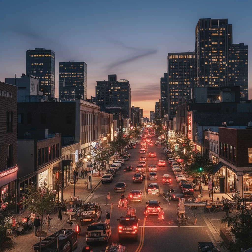 AI-generated illustration of Royal Oak, Michigan