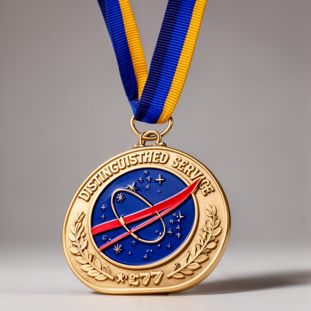AI-generated illustration of NASA Distinguished Service Medal