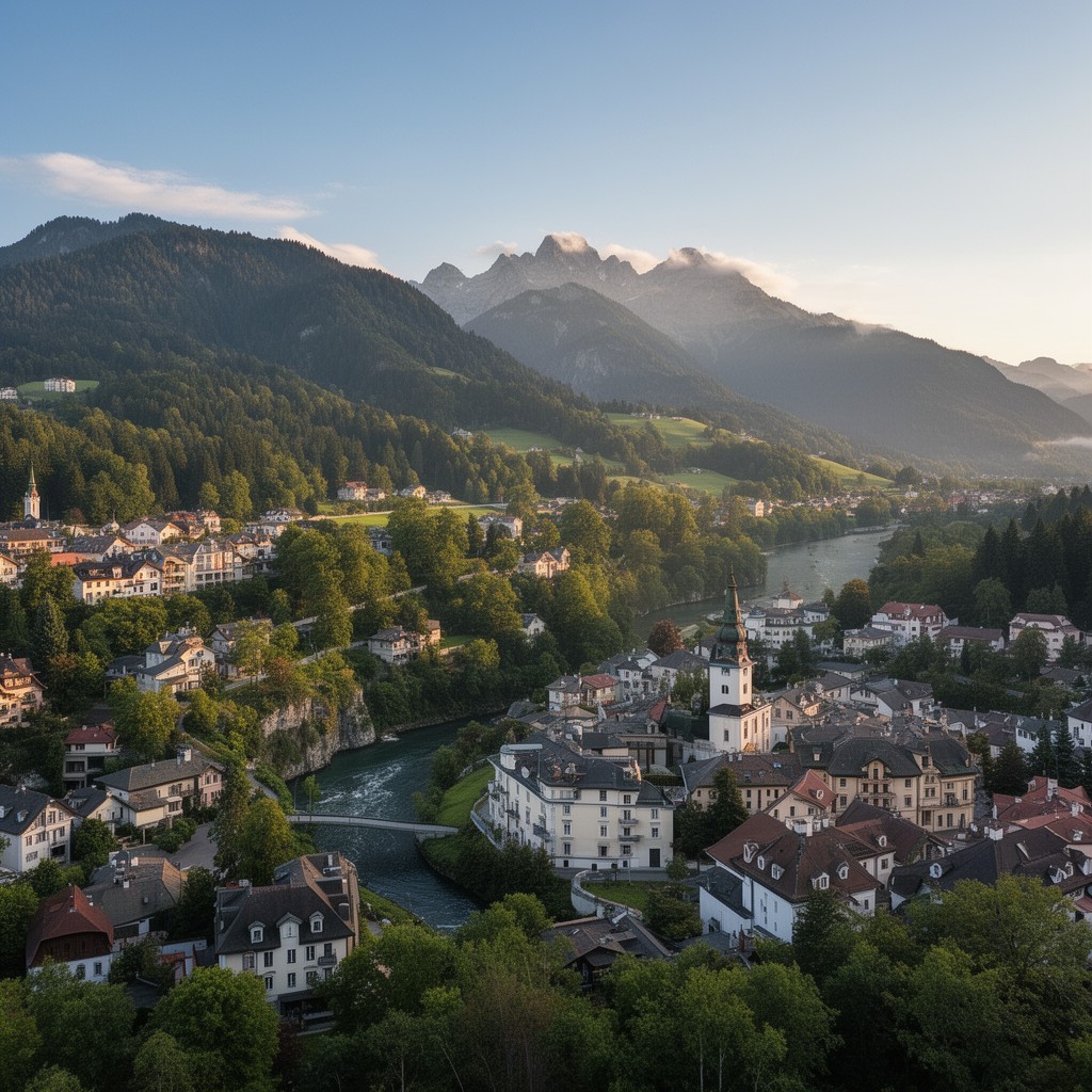 AI-generated illustration of Anif, Austria