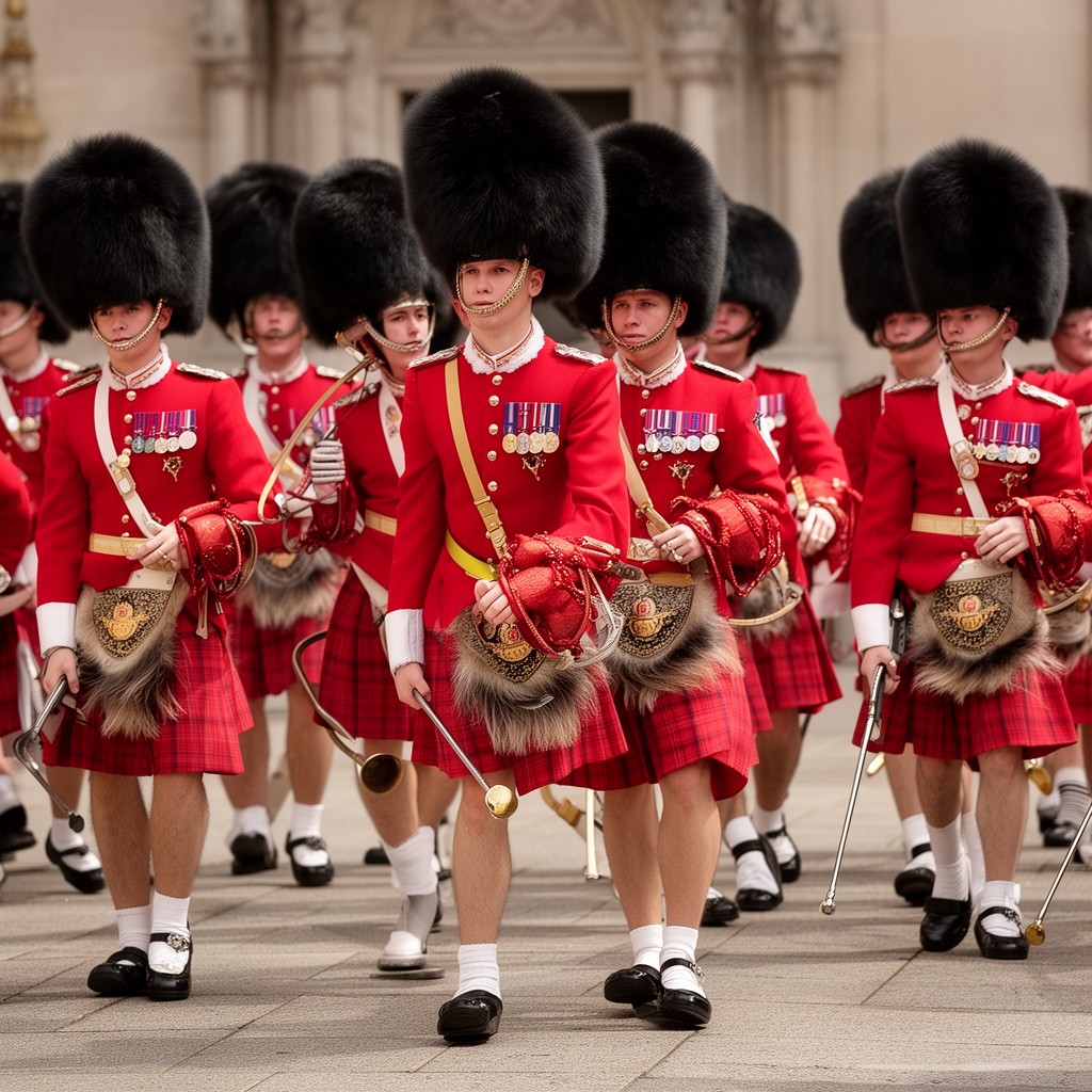 AI-generated illustration of Scots Guards
