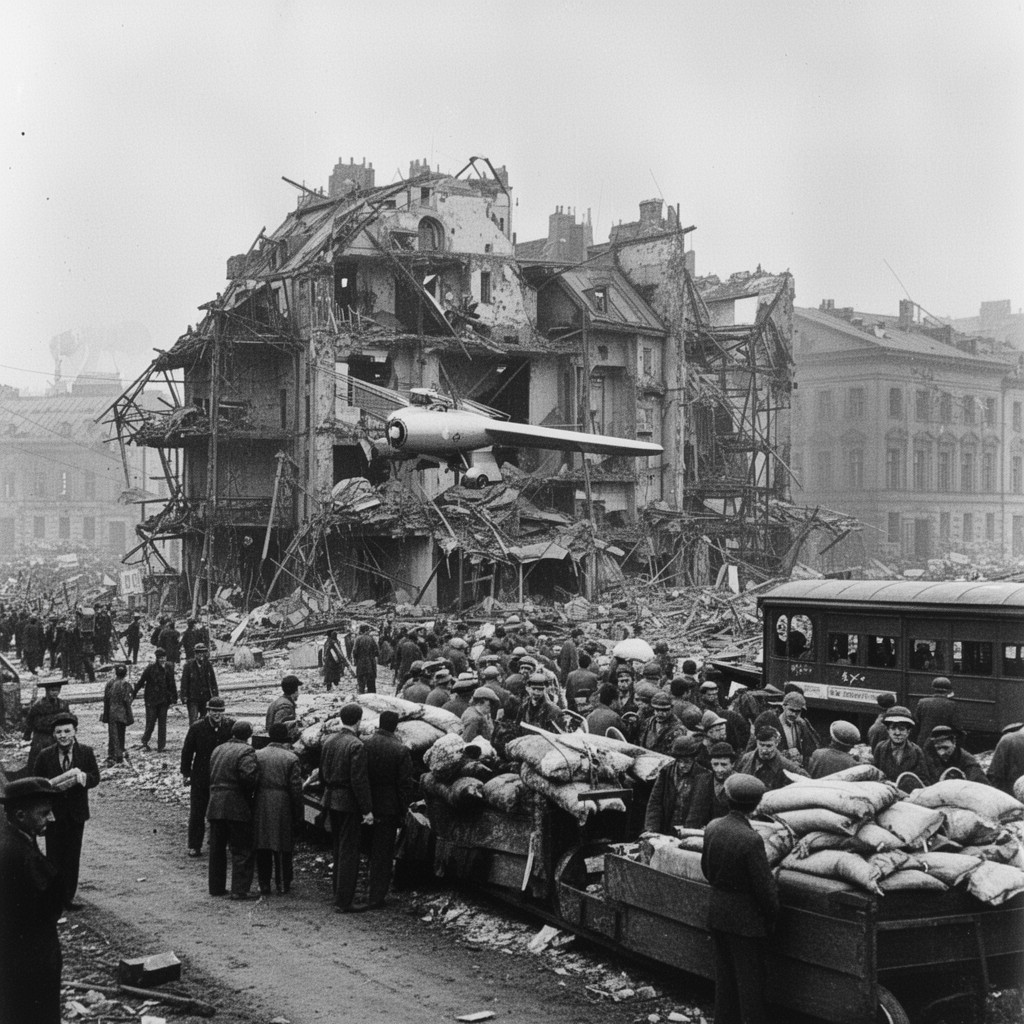 AI-generated illustration of Berlin Blockade