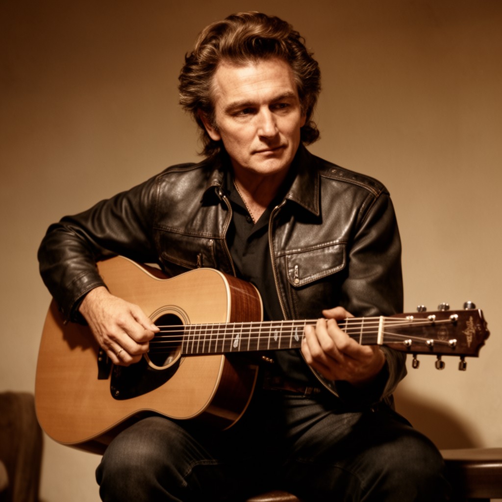 AI-generated illustration of Johnny Cash