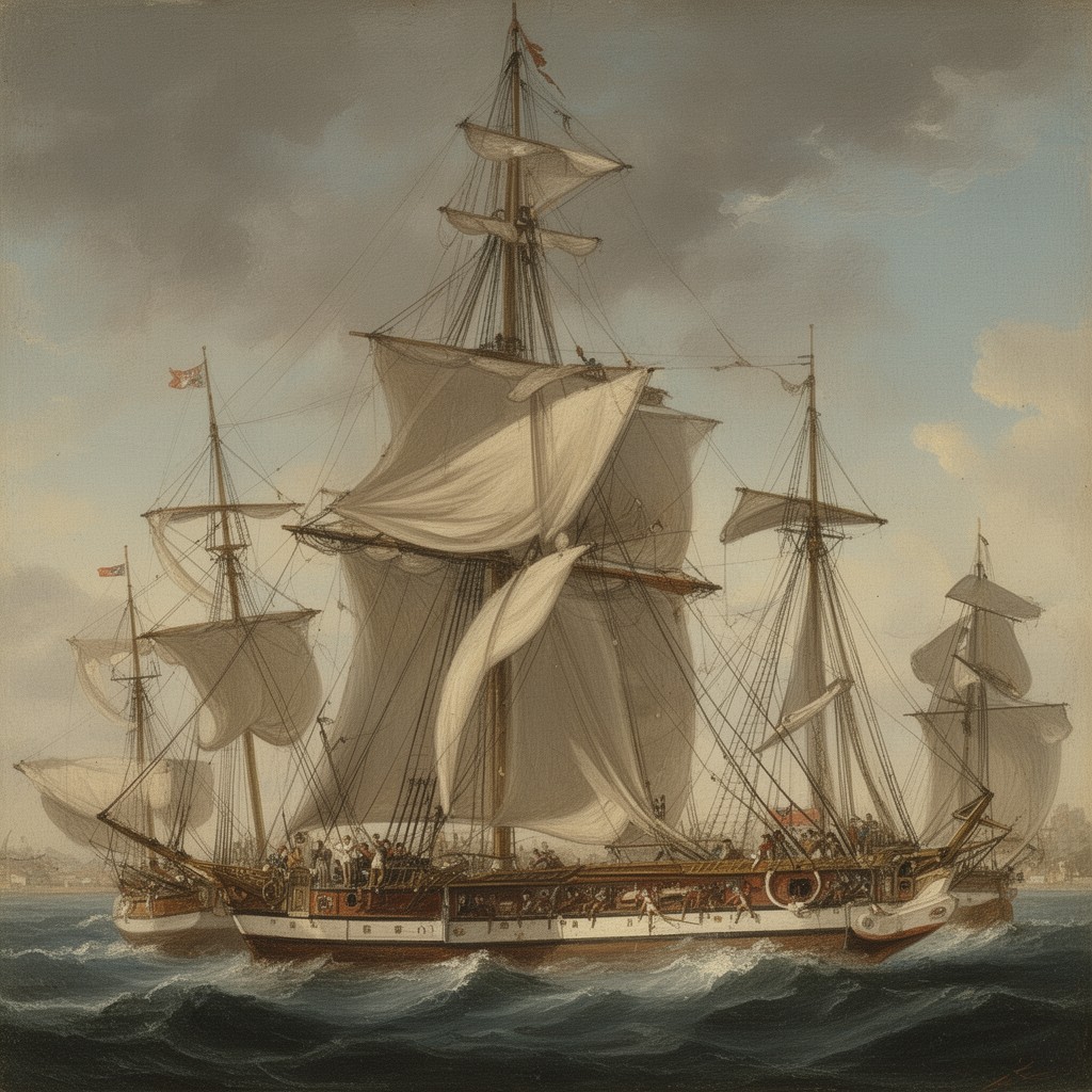 AI-generated illustration of Captain John Byron