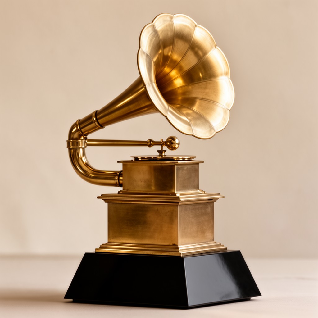 AI-generated illustration of Grammy Award for Song of the Year